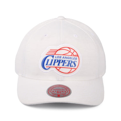 Gorra Snapback Low Pro NBA Prime L.A. Clippers de Mitchell & Ness - Blanco
