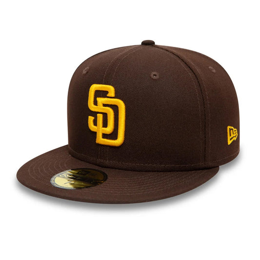 Gorra de béisbol 59FIFTY MLB On Field AC Perf San Diego Padres de New Era - Marrón-Dorado