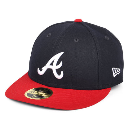 Gorra de béisbol 59FIFTY Perfil Bajo MLB On Field AC Perf Atlanta Braves de New Era - Azul Marino-Rojo