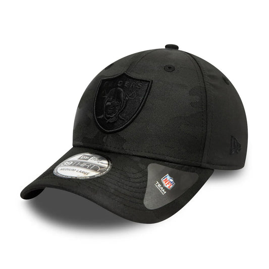 Gorra de béisbol 39THIRTY NFL Black Camo Las Vegas Raiders de New Era - Negro