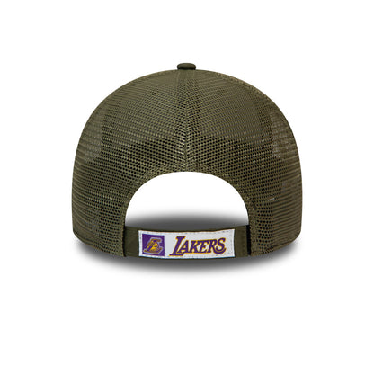 Gorra Trucker 9FORTY NBA Home Field L.A. Lakers de New Era - Verde Oliva