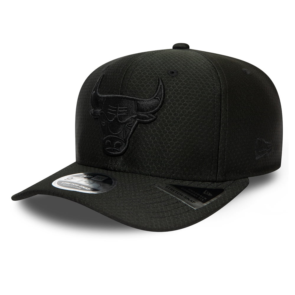 Gorra Snapback 9FIFTY NBA Tonal Team Stretch Snap Chicago Bulls de New Era - Negro