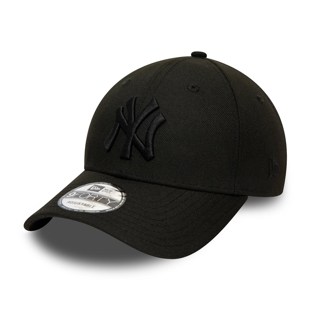 Gorra de béisbol 9FORTY MLB Team Contrast New York Yankees de New Era - Negro sobre Negro