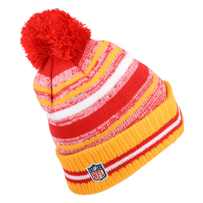 Gorro con pompón NFL Sport Knit OTC Kansas City Chiefs de New Era - Rojo-Dorado