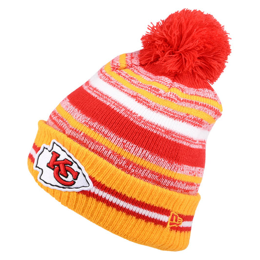 Gorro con pompón NFL Sport Knit OTC Kansas City Chiefs de New Era - Rojo-Dorado