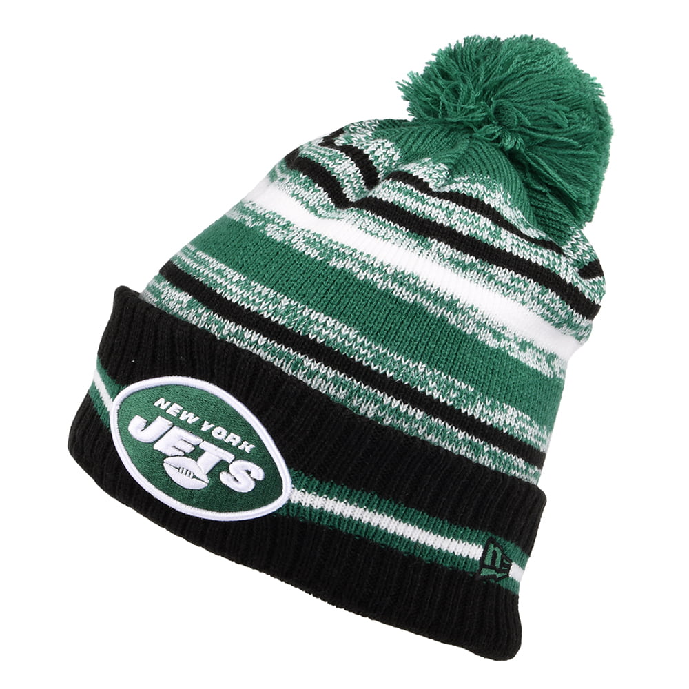 Gorro con pompón NFL Sport Knit OTC - New York Jets de New Era - Verde-Blanco