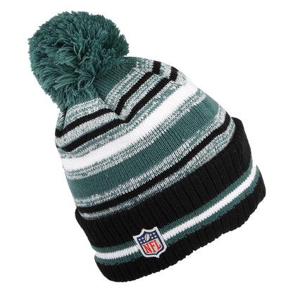 Gorro con pompón NFL Sport Knit OTC Philadelphia Eagles de New Era - Negro-Verde