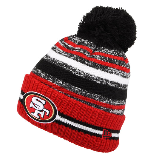 Gorro con pompón NFL Sport Knit OTC - San Francisco 49ers de New Era - Rojo-Negro