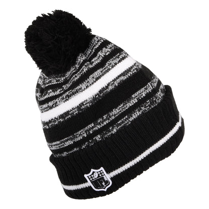 Gorro con pompón NFL Sport Knit - Cleveland Browns de New Era - Negro-Blanco