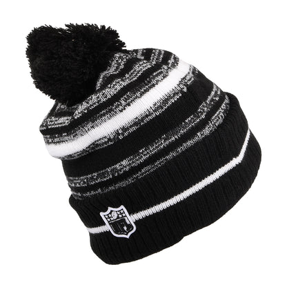 Gorro con pompón NFL Sport Knit - San Francisco 49ers de New Era - Negro-Blanco