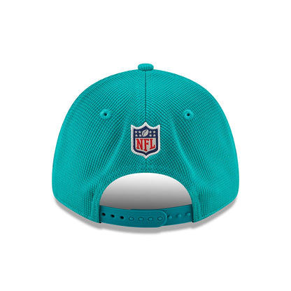 Gorra de béisbol 9FORTY NFL Sideline Home Miami Dolphins de New Era - Verde Azulado-Naranja