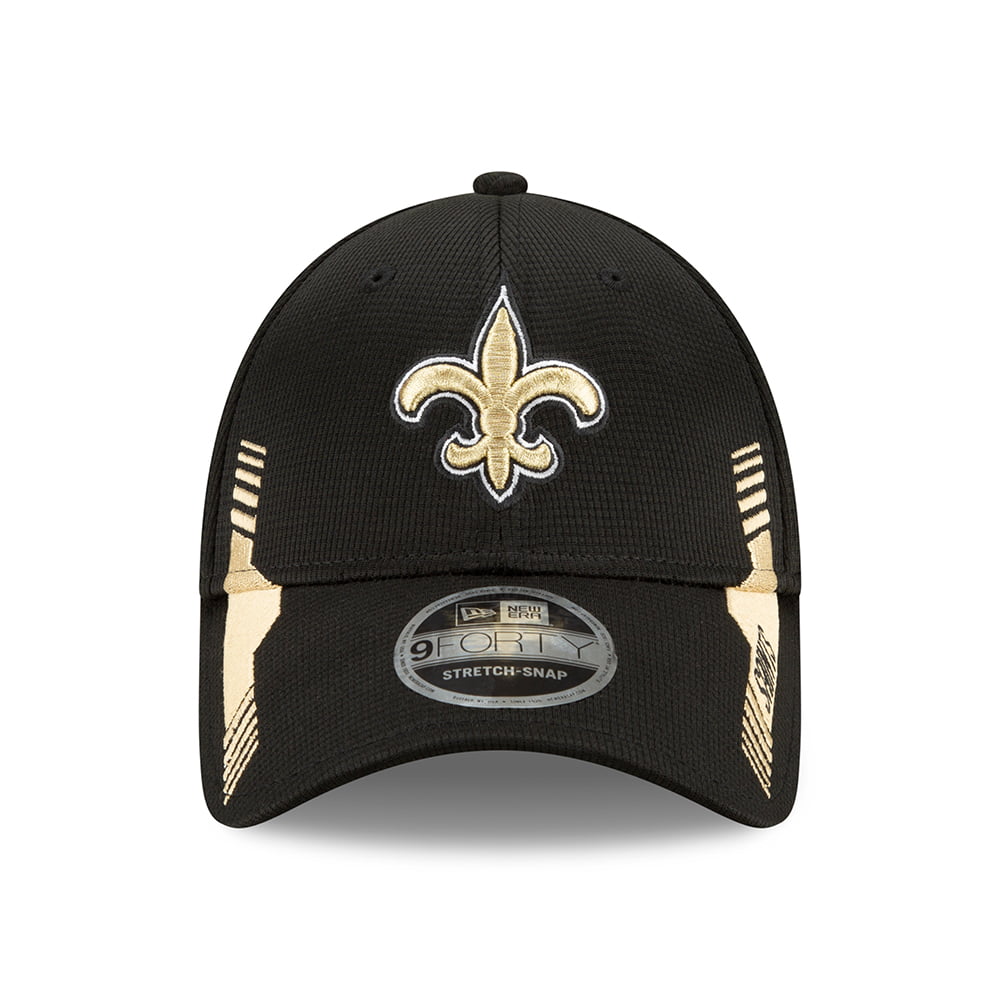 Gorra de béisbol 9FORTY Snap NFL Sideline Home New Orleans Saints de New Era - Negro-Dorado