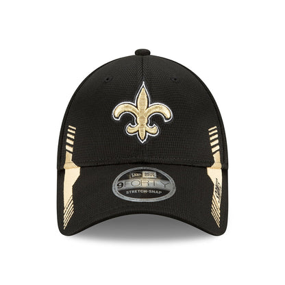 Gorra de béisbol 9FORTY Snap NFL Sideline Home New Orleans Saints de New Era - Negro-Dorado