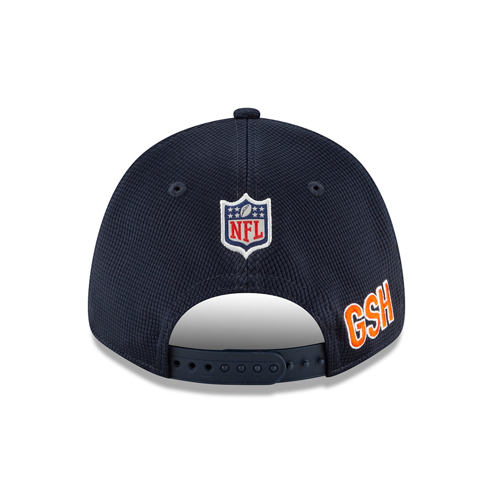 Gorra de béisbol 9FORTY Stretch Snap NFL Sideline Home Chicago Bears de New Era - Azul Marino-Naranja