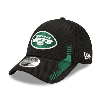 Gorra de béisbol 9FORTY Stretch Snap NFL Sideline Home New York Jets de New Era - Negro-Verde
