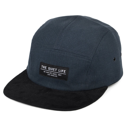 Gorra 5 paneles Cord Combo de The Quiet Life - Azul Marino-Negro