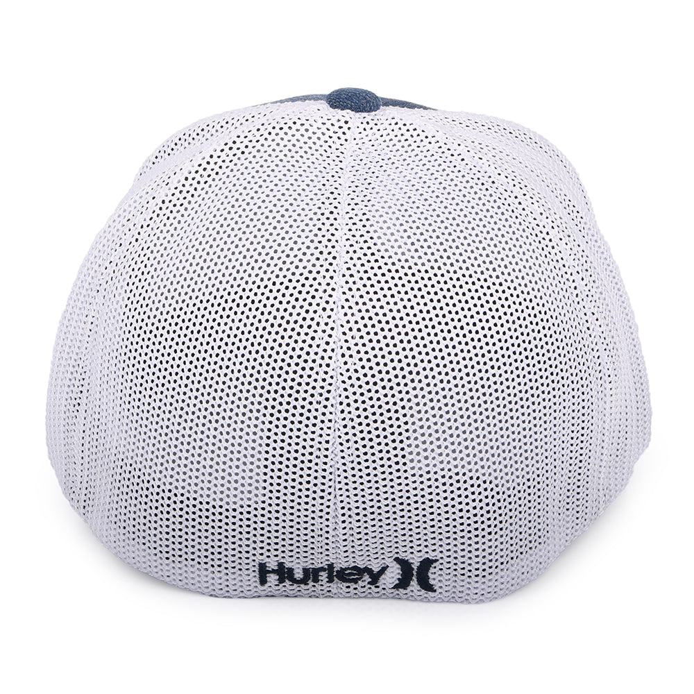 Gorra de béisbol Icon Textures Flexfit de Hurley - Azul Marino-Blanco