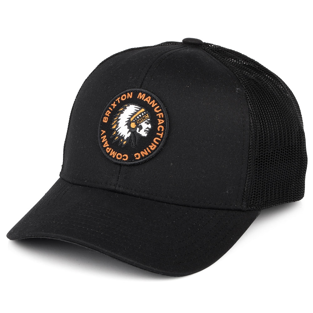 Gorra Trucker Rival Stamp NetPlus MP de Brixton - Negro