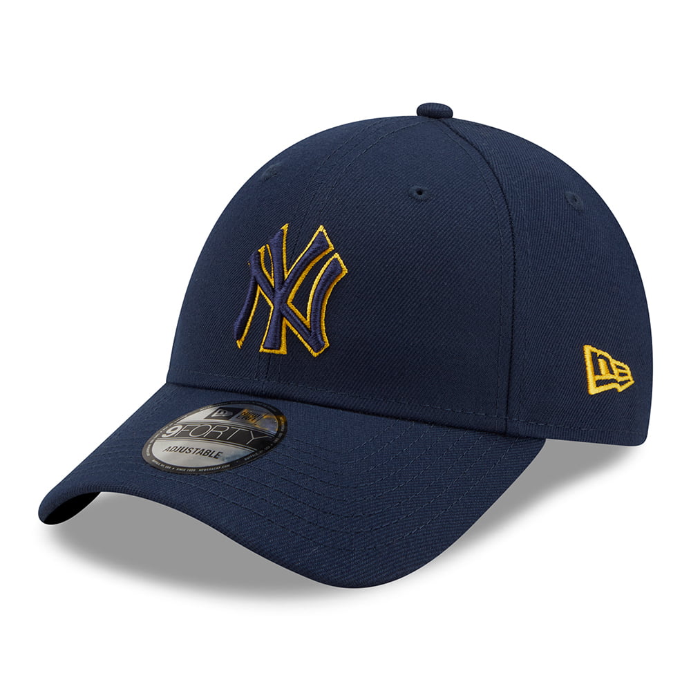 Gorra de béisbol 9FORTY MLB Pop Outline New York Yankees de New Era - Azul oscuro