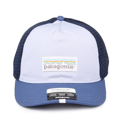 Gorra Trucker mujeres Pastel P-6 Label Layback de Patagonia - Azul Claro-Azul Marino
