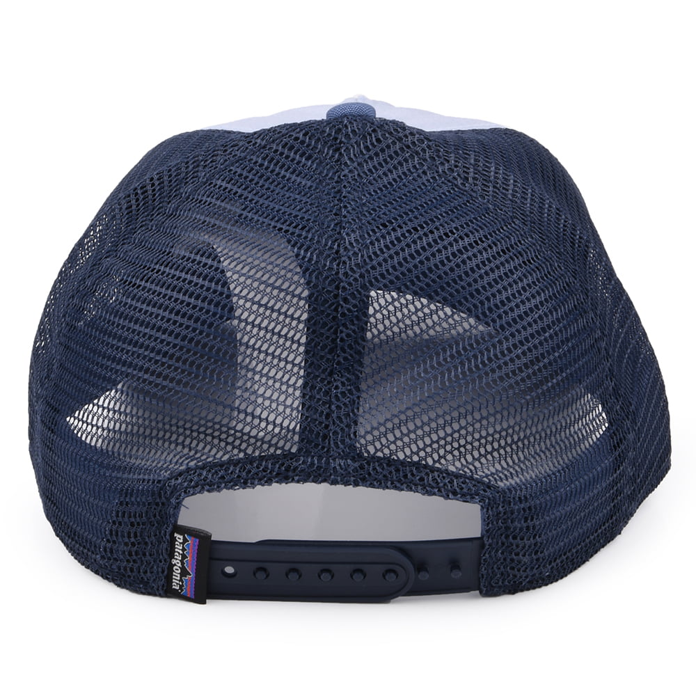 Gorra Trucker mujeres Pastel P-6 Label Layback de Patagonia - Azul Claro-Azul Marino