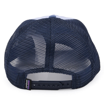 Gorra Trucker mujeres Pastel P-6 Label Layback de Patagonia - Azul Claro-Azul Marino