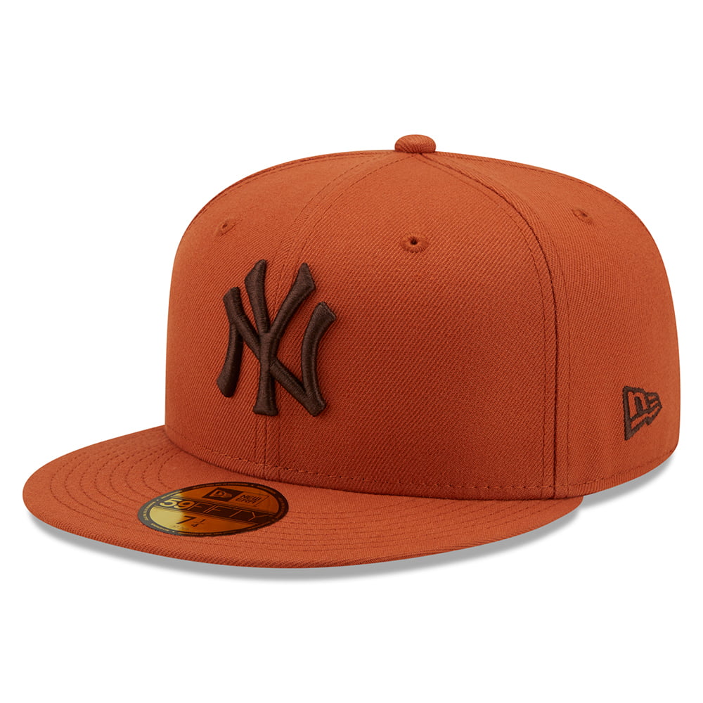 Gorra de béisbol 59FIFTY MLB League Essential I New York Yankees de New Era - Ocre-Marrón