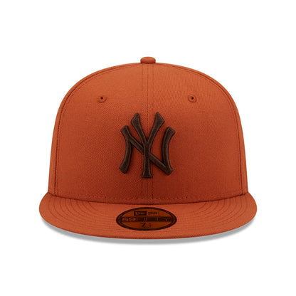 Gorra de béisbol 59FIFTY MLB League Essential I New York Yankees de New Era - Ocre-Marrón