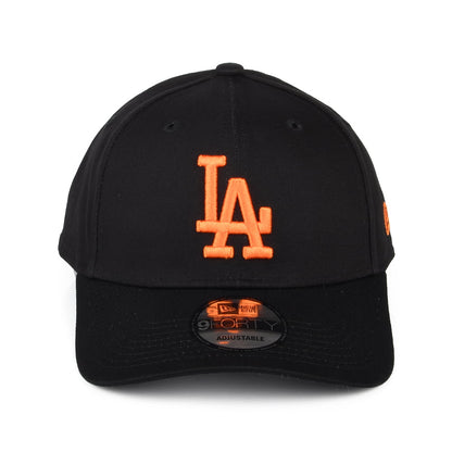 Gorra de béisbol 9FORTY MLB League Essential L.A. Dodgers de New Era - Negro-Naranja