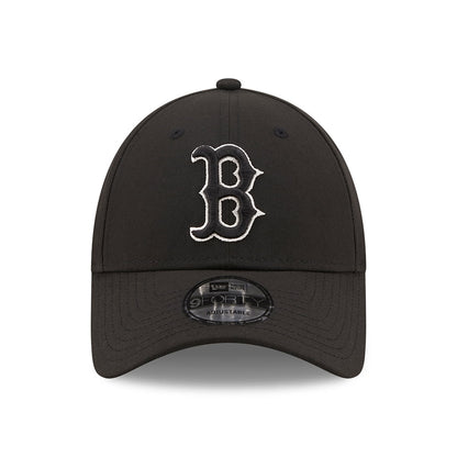 Gorra de béisbol 9FORTY MLB Metallic Outline Boston Red Sox de New Era - Negro-Plateado