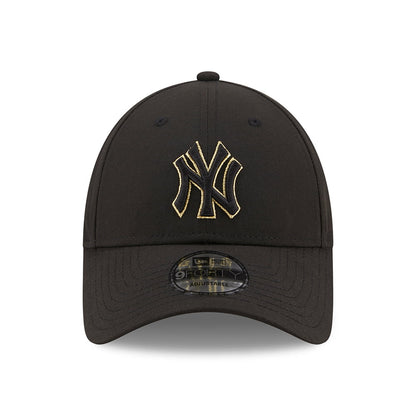 Gorra de béisbol 9FORTY MLB Metallic Outline New York Yankees de New Era - Negro-Dorado