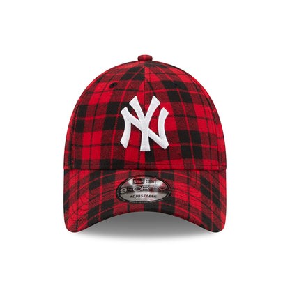 Gorra de béisbol 9FORTY MLB Check New York Yankees de New Era - Negro-Rojo