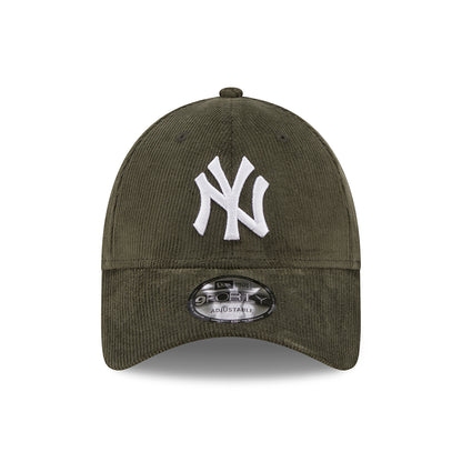 Gorra de béisbol 9FORTY MLB Cord Fabric New York Yankees de New Era - Verde Oliva