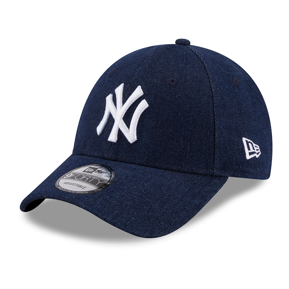 Gorra de béisbol 9FORTY MLB Denim New York Yankees de New Era - Azul Marino