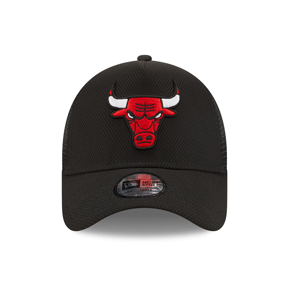 Gorra Trucker A-Frame NBA Black Base Chicago Bulls de New Era - Negro