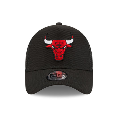 Gorra Trucker A-Frame NBA Black Base Chicago Bulls de New Era - Negro
