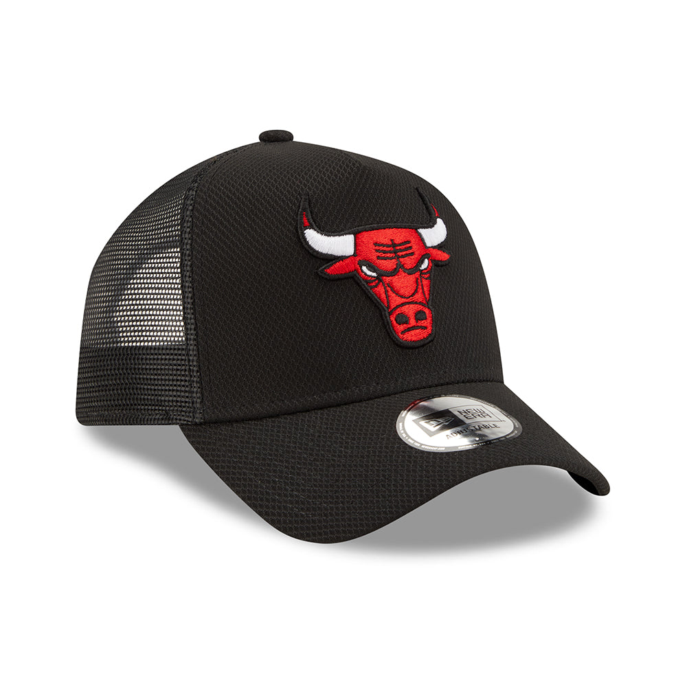 Gorra Trucker A-Frame NBA Black Base Chicago Bulls de New Era - Negro