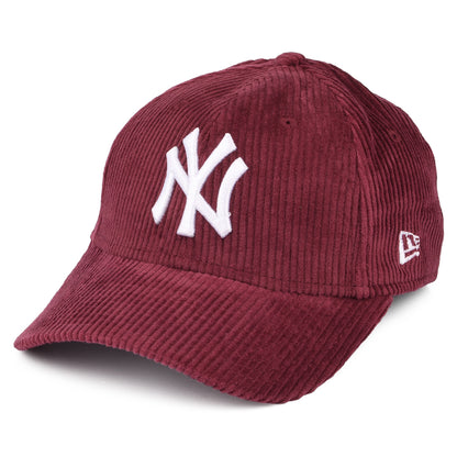 Gorra de béisbol 9FORTY MLB Fashion Cord New York Yankees de New Era - Rojo Frambuesa