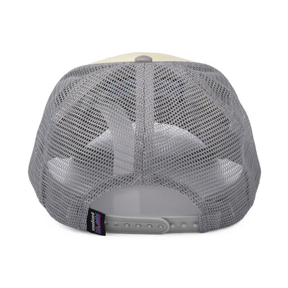 Gorra Trucker P-6 Logo LoPro de algodón orgánico de Patagonia - Amarillo Claro-Azul Claro