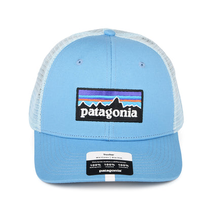 Gorra Trucker P-6 Logo de algodón orgánico de Patagonia - Azul Medio