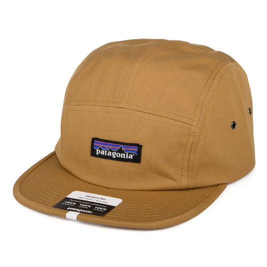 Gorra 5 paneles P-6 Label Maclure de algodón orgánico de Patagonia - Ocre