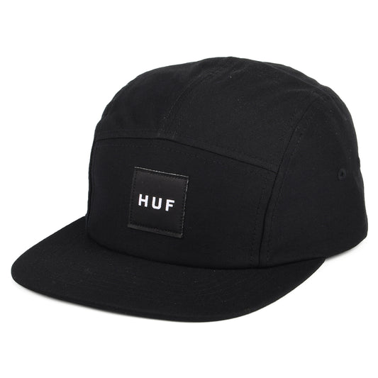 Gorra 5 paneles Essentials Box Logo de HUF - Negro