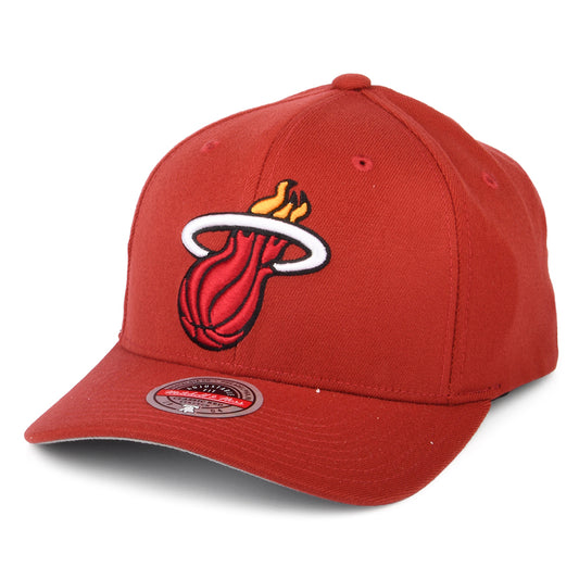 Gorra Snapback NBA Team Ground Stretch Miami Heat de Mitchell & Ness - Burdeos