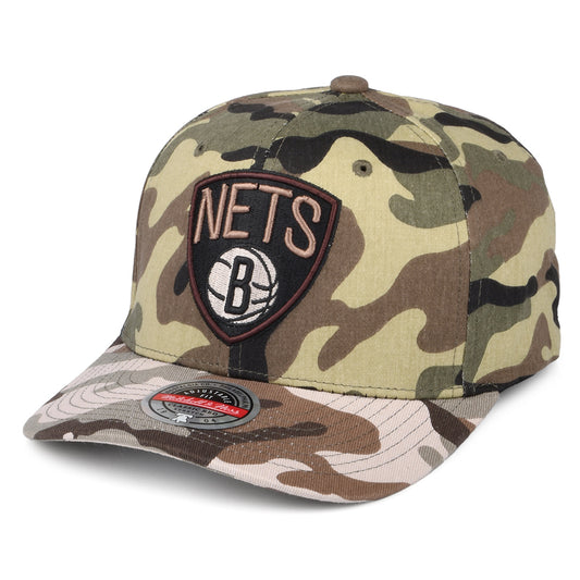 Gorra Snapback NBA Woodland Desert Stretch Brooklyn Nets de Mitchell & Ness - Camuflaje