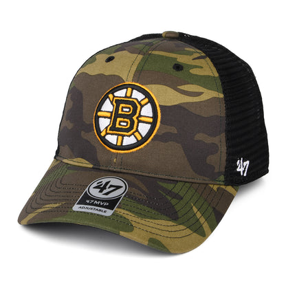 Gorra Trucker NHL Camo Branson MVP Boston Bruins de 47 Brand - Camuflaje