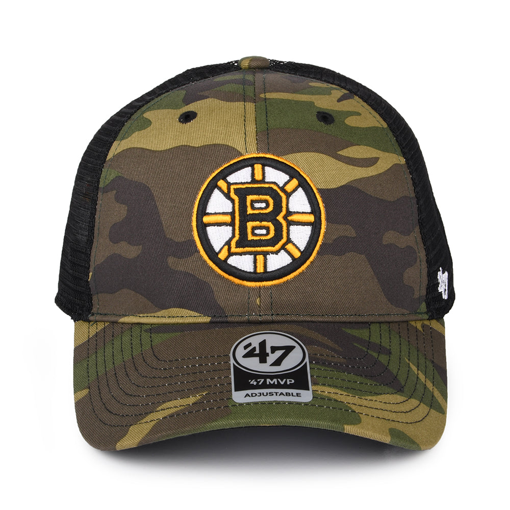 Gorra Trucker NHL Camo Branson MVP Boston Bruins de 47 Brand - Camuflaje
