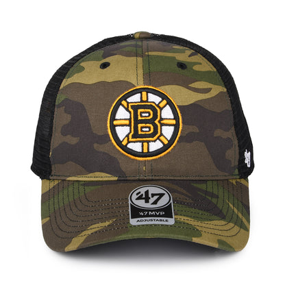 Gorra Trucker NHL Camo Branson MVP Boston Bruins de 47 Brand - Camuflaje