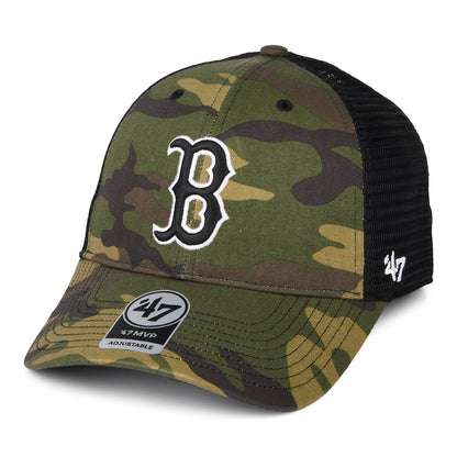 Gorra Trucker MLB Camo Branson MVP Boston Red Sox de 47 Brand - Camuflaje