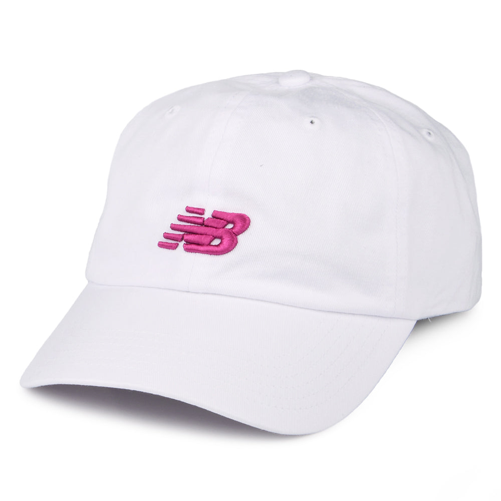 Gorra de béisbol Classic NB visera curvada de New Balance - Blanco-Rosa