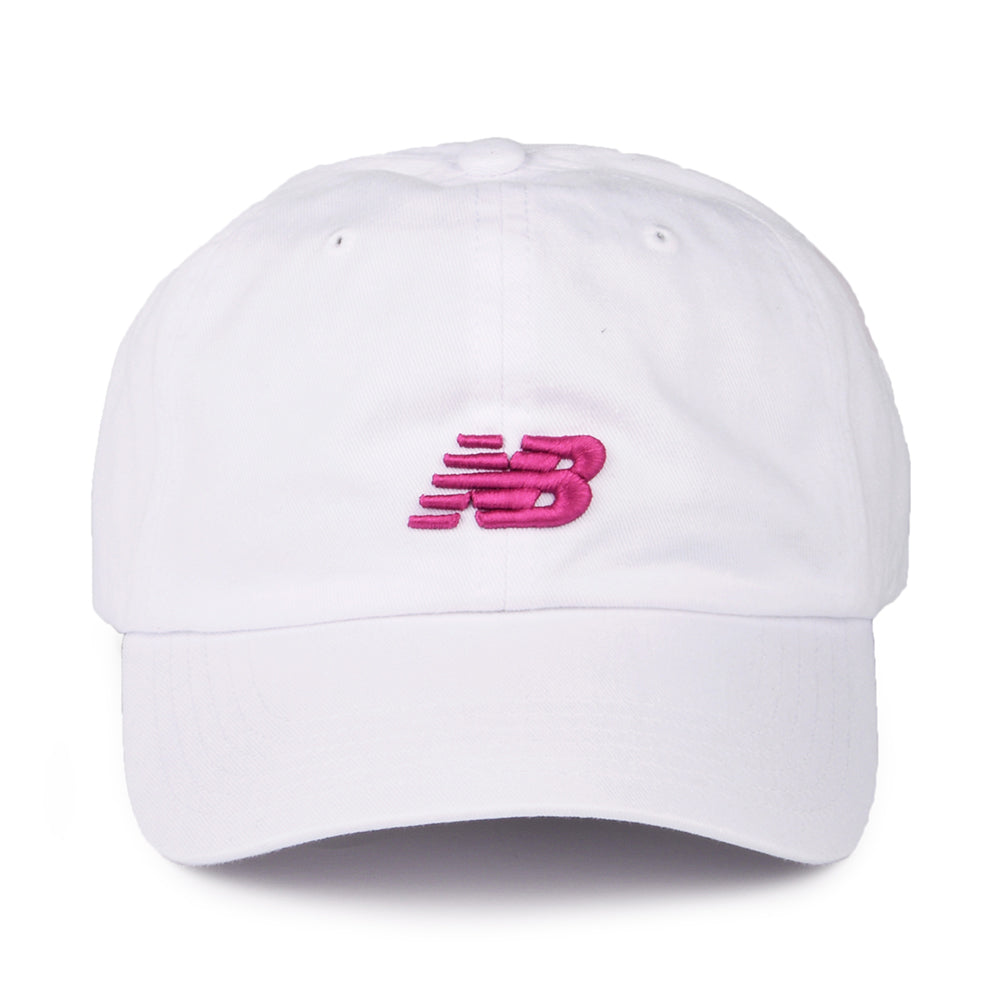 Gorra de béisbol Classic NB visera curvada de New Balance - Blanco-Rosa